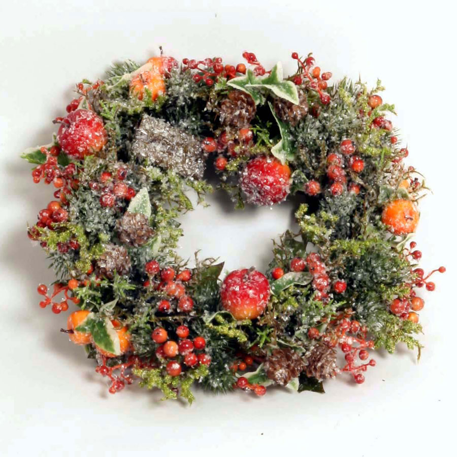 mixed apple wreath