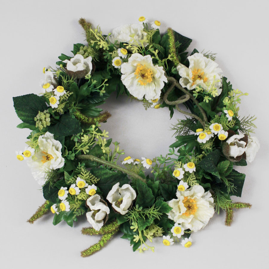 mixed flower wreath 