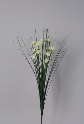 [7027] grass bundle with roses 