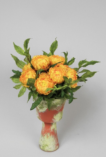 [6855] chrysanthemum arrangement yellow 