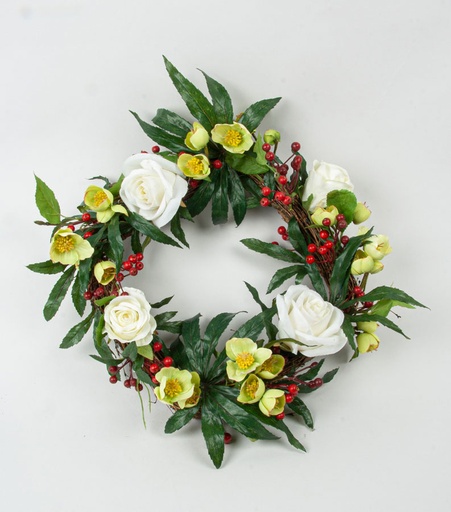 [6920] rose mix wreath 
