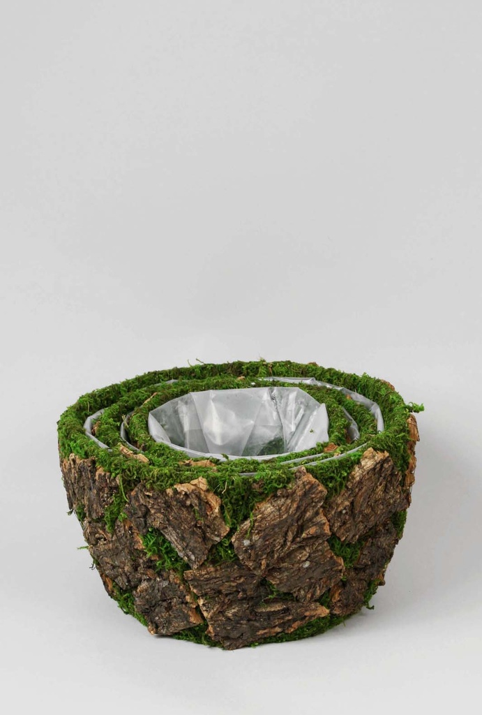 moss bark pot set 
