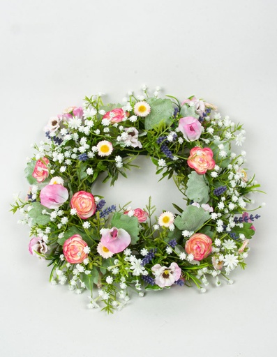 [5548] mini ranunculus wreath 