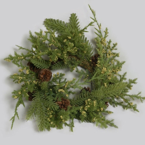 [4051] juniper pine wreath 