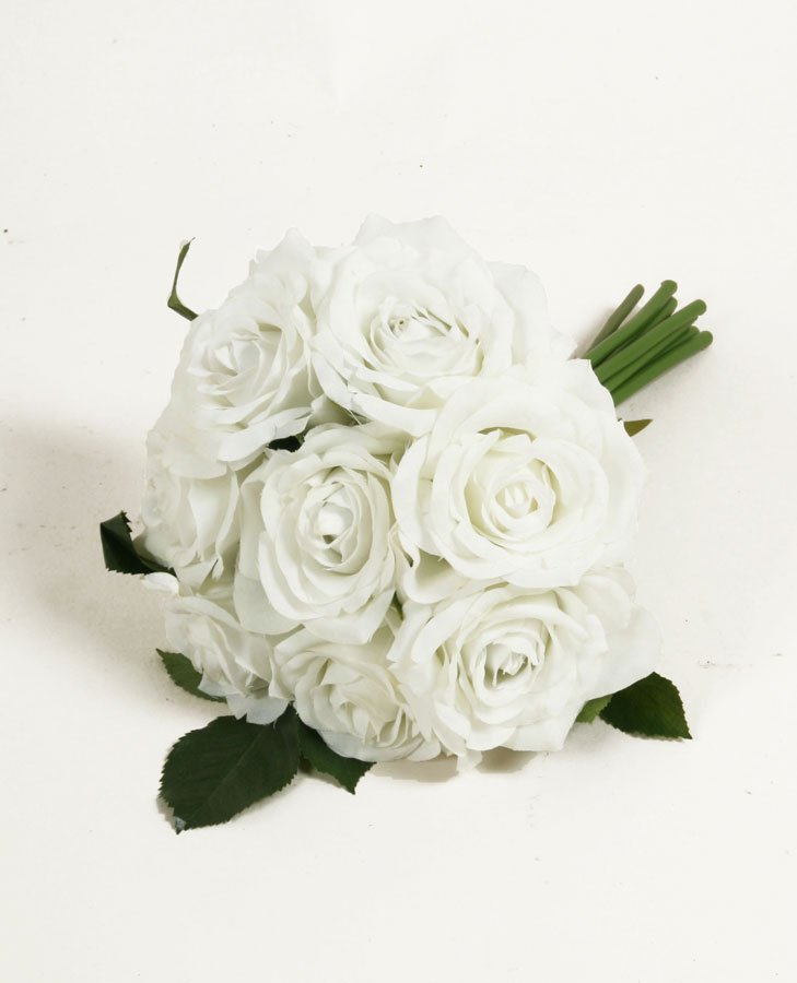 rose bouquet white 
