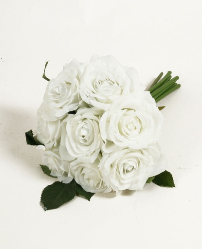 [5925-1] rose bouquet white 