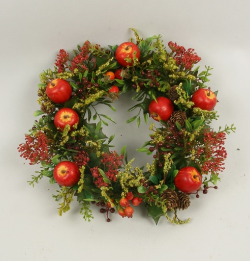 [5573] apple rosehip wreath 